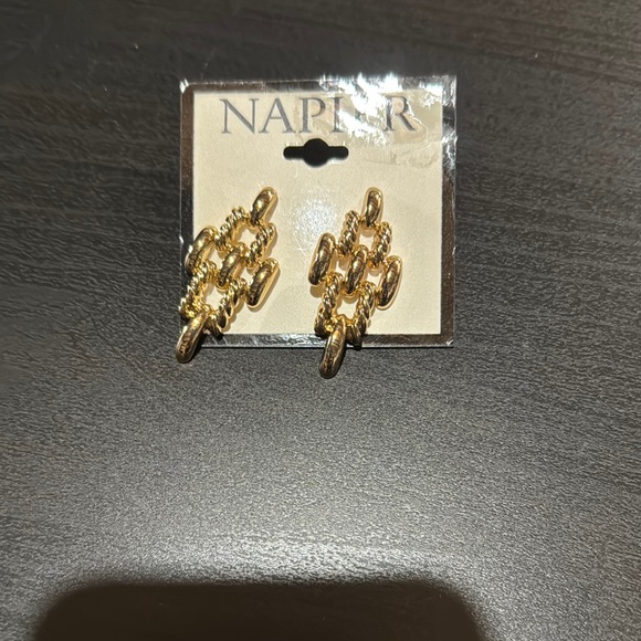 Napier Jewelry - Napier Gold-Tone Drop Earrings